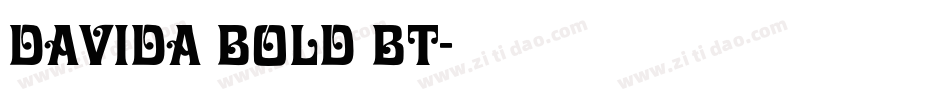 Davida Bold BT字体转换